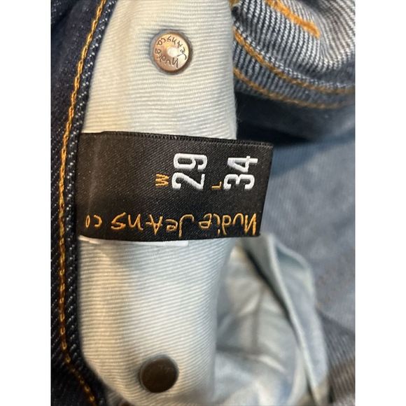 Mens Nudie Jeans Average Joe Organic Cotton blue fits 29 X 34 - Picture 3 of 7